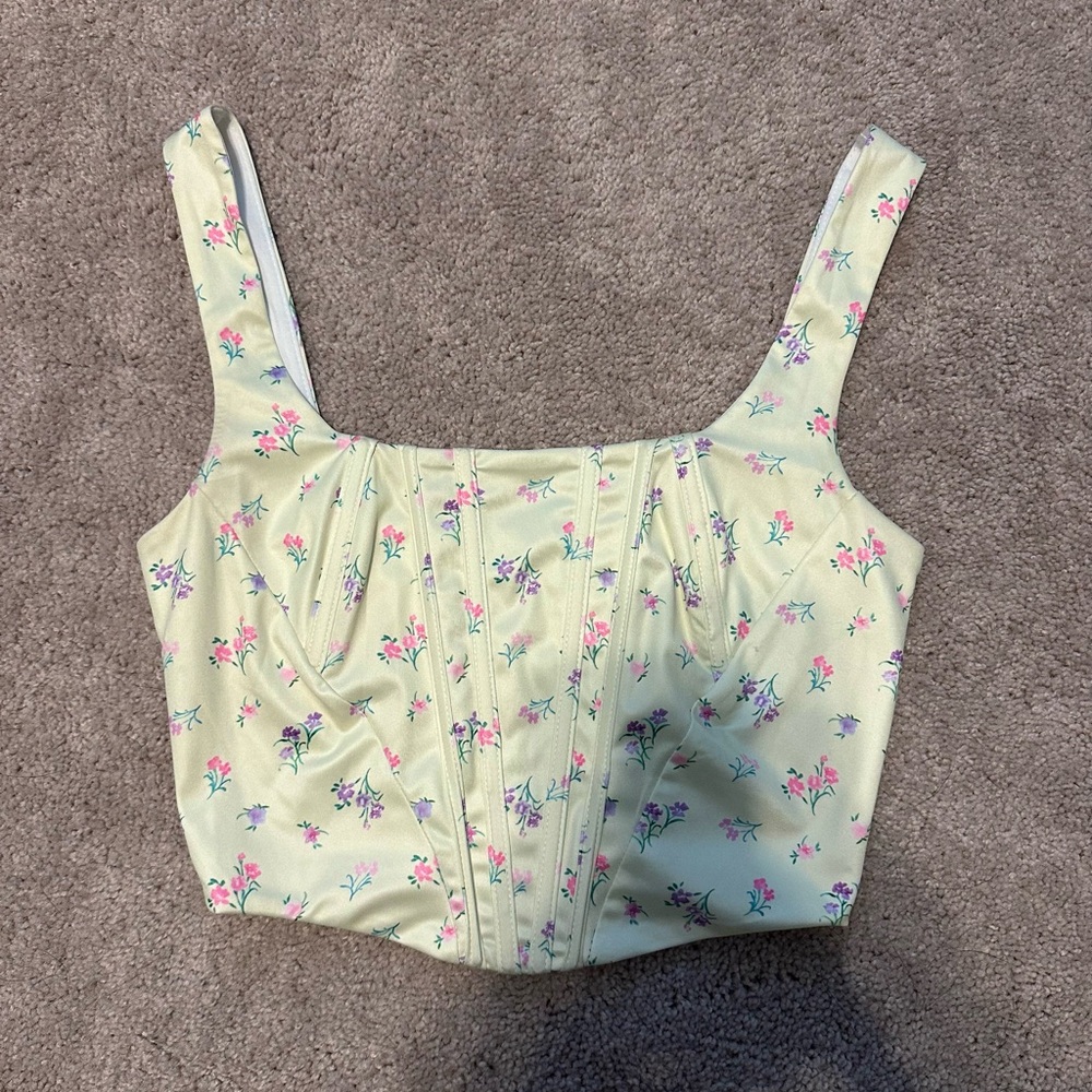 Floral Yellow Women's Top